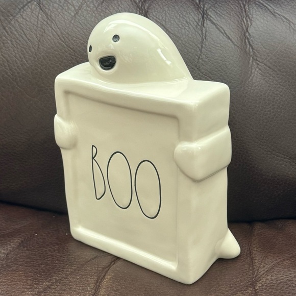Rae Dunn BOO Ghost Ceramic Halloween Figurine - Picture 3 of 8